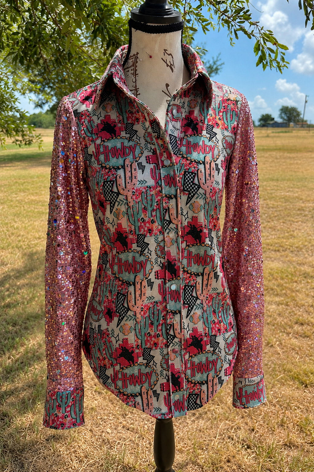 Howdy Cowgirl Button Up